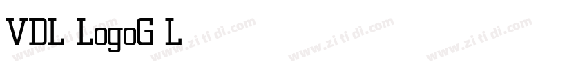 VDL LogoG Light字体转换